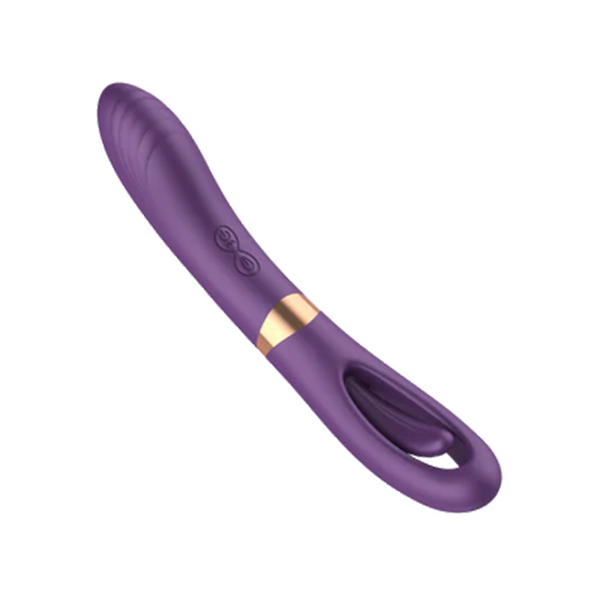 Vibrador de ponto G com estimulação do clitóris e vibração