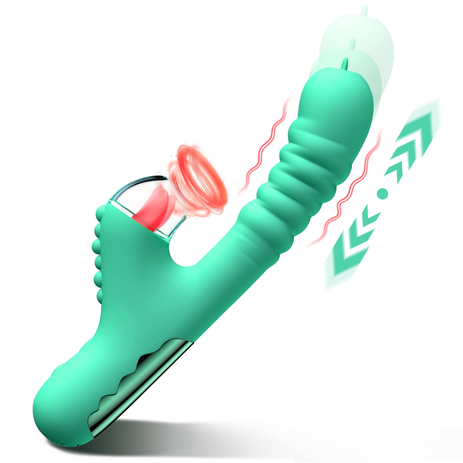 Vibrador do Ponto G com Design de Vibração e Sucção