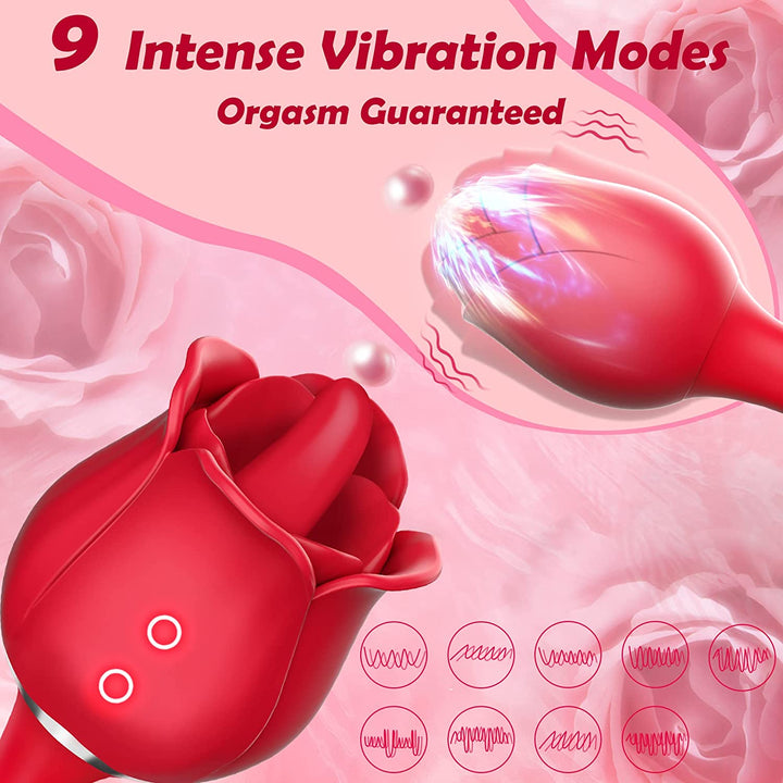 (3 in 1) Rose sex toy