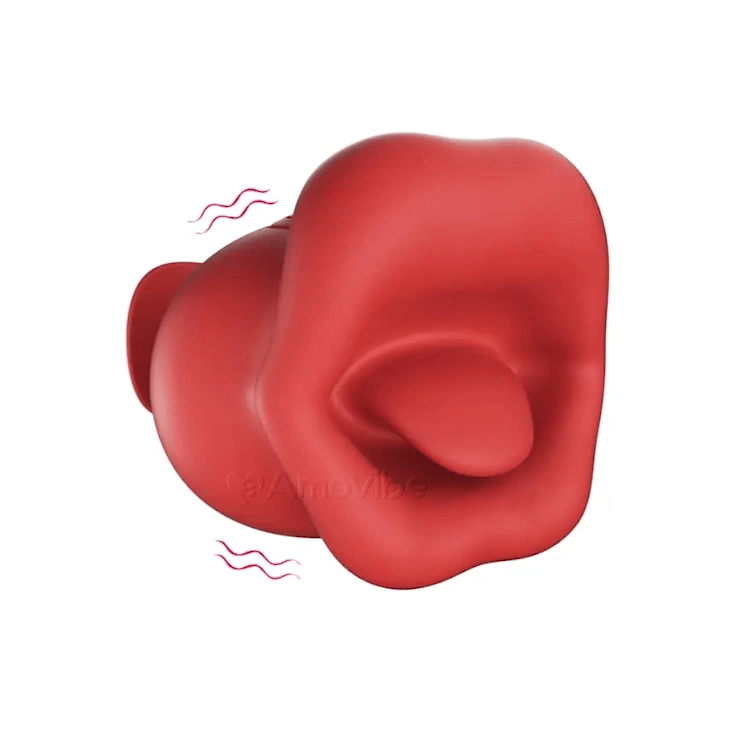 Vibrador de Polegar com 10 Modos de Beijo e Vibração