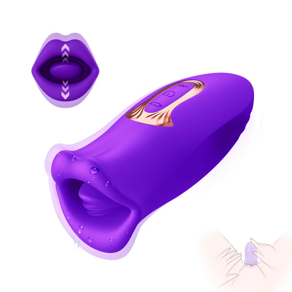 Vibrador Clitoriano com Lábios Beijando & Língua Vibrante