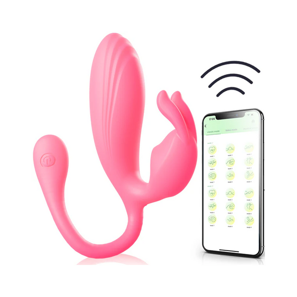 Vibrador Clitoriano com Aplicação e Motores Duplos