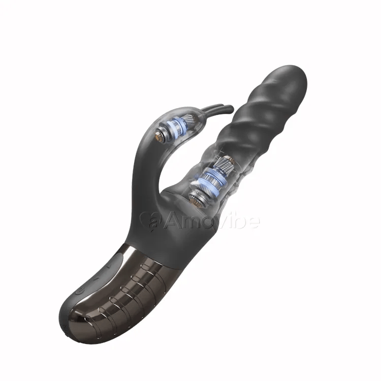 Massageador de Impulsos e Rotação 360° para Prazer do Ponto G e Clitoriano