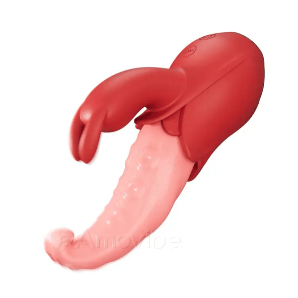 Vibrador de Língua 10 Modos, Estimulação Dupla, Silencioso