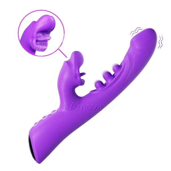 Vibrador de Beijos & Triplo Toque – Estimulação do Clitóris & Ponto G