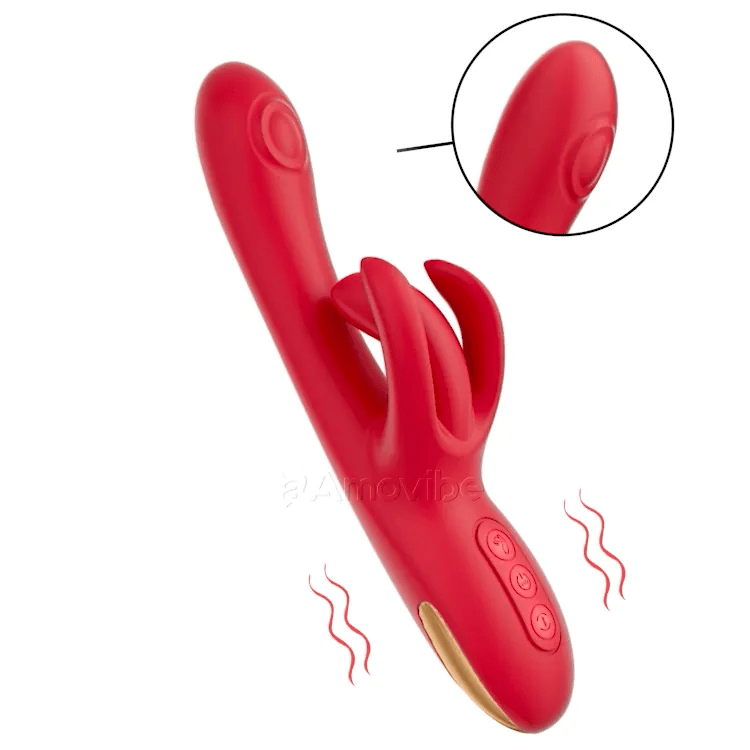 Vibrador de Estimulação do Ponto G com Massagem e Vibração para o Clitóris