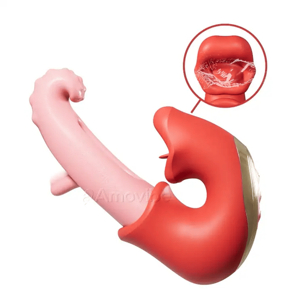 Vibrador Clitoriano Vibratório – À Prova de Água com Modos de Lamber e Provocar