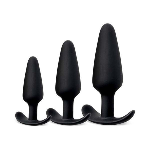 Conjunto de Plugues Anais para Principiantes de 3 Peças com Base Curva