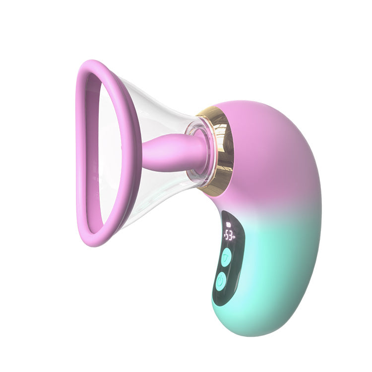Vibrador 5 em 1 com sucção, lambida e controlo LCD