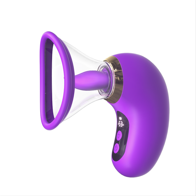Vibrador 5 em 1 com sucção, lambida e controlo LCD