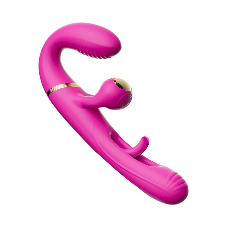 Dildo Duplo com 4 Motores e 10 Modos de Vibração e Palmadas