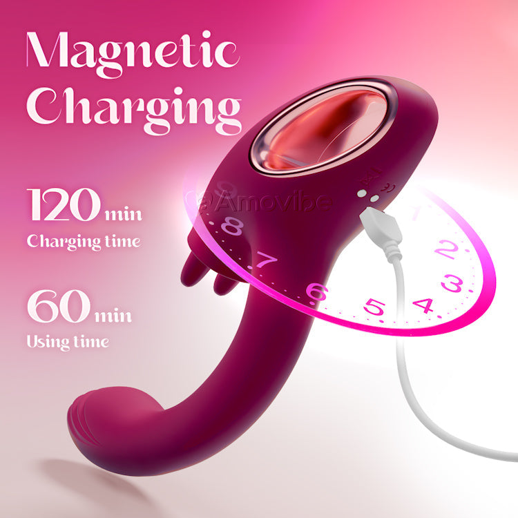 Vibrador para Ponto G com Função Dupla de Lamber
