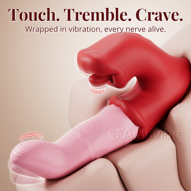 Vibrador para Ponto G e Clitóris – Ação de Lamber com a Língua, À Prova de Água