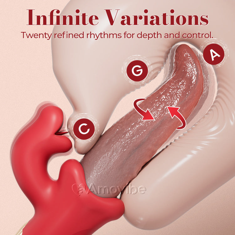 Vibrador de Língua Oscilante – Estimulação Provocante e Vibrante