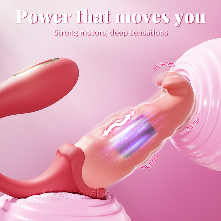 Vibrador para Ponto G Controlado por App: Pulsante para Ponto C, Silencioso