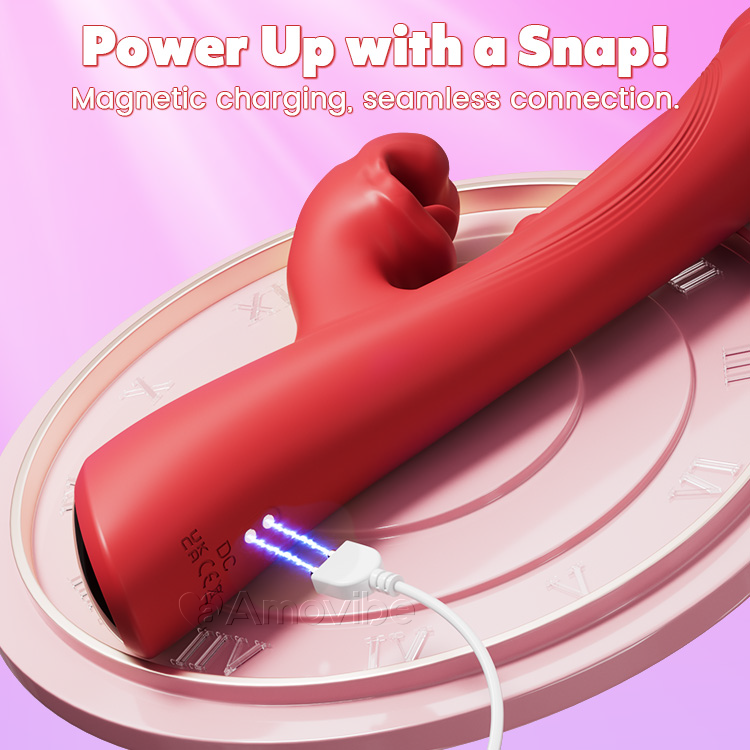 Vibrador Kissing & Triple-Tap – Estimulação do Clitóris e Ponto G