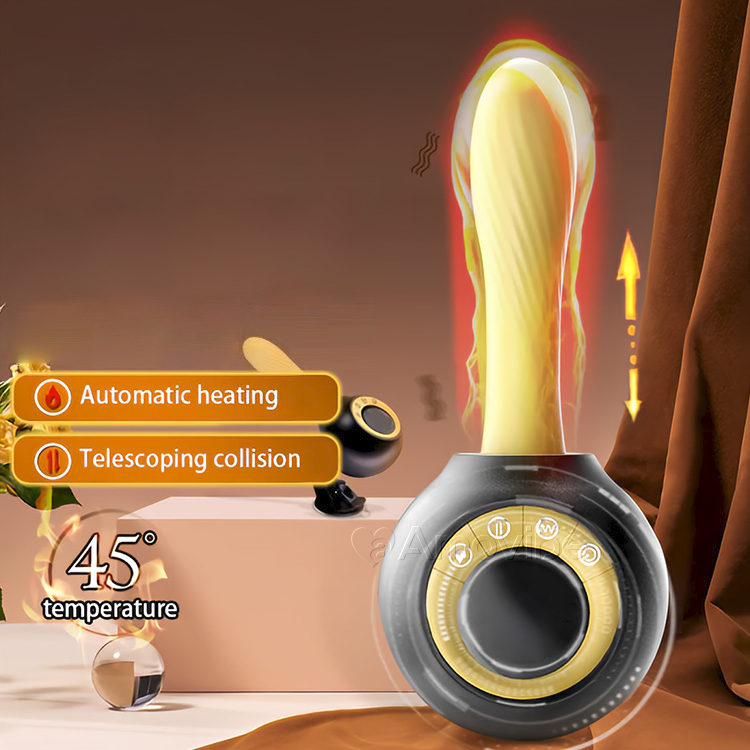 Máquina de Sexo com Movimento de Empurrar e Vibração, Função de Aquecimento e Controlo Remoto