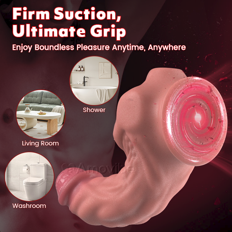 Dildo Realista Flexível de 9 Polegadas com Ventosa