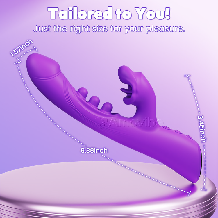 Vibrador Kissing & Triple-Tap – Estimulação do Clitóris e Ponto G