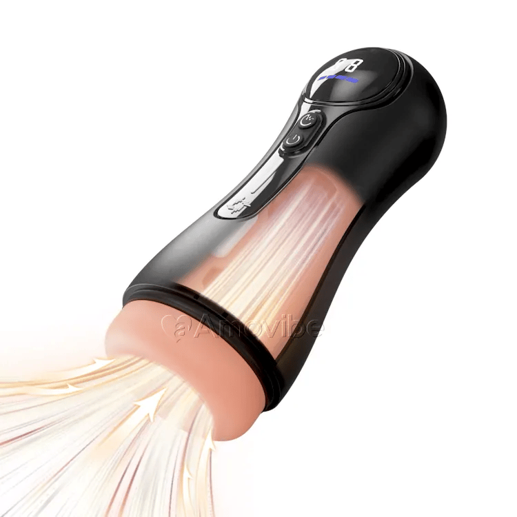 Masturbador Masculino Automático – 4 Sucções, 9 Vibrações, Ecrã LED