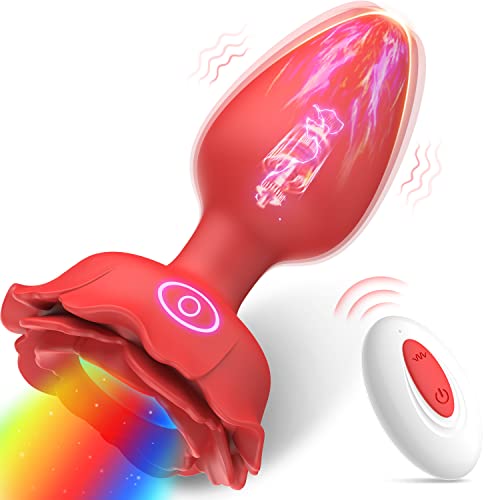 AllureAura - Plug anal iluminado com configurações vibratórias